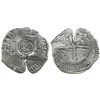 Image 1 : Potosi, Bolivia, cob 8 reales, (1651-2)E, with crowned-.T. countermark on shield.