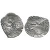 Image 1 : Potosi, Bolivia, cob 4 reales, 1650O, with crowned-L countermark on SHIELD (very rare).