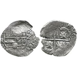 Potosi, Bolivia, cob 2 reales, Philip IV, assayer TR.