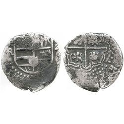 Potosi, Bolivia, cob 2 reales, Philip IV, assayer TR.