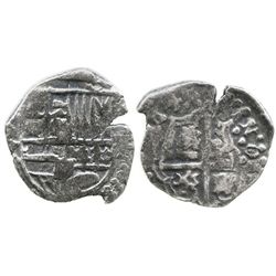 Potosi, Bolivia, cob 1 real, (1)64(?), assayer not visible.