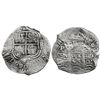 Image 1 : Potosi, Bolivia, cob 8 reales, 1653E, dot-PH-dot at top.