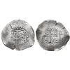 Image 1 : Potosi, Bolivia, cob 8 reales, 1653E, dot-P(H-dot) at top.