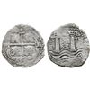 Image 1 : Potosi, Bolivia, cob 4 reales, 1653/2E, (1-PH)-6 at top, rare.