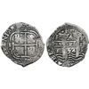 Image 1 : Potosi, Bolivia, cob 4 reales, 1654E, dot-PH-dot at top.