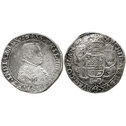 Flanders, Spanish Netherlands, portrait ducatoon, Philip IV, 1655.