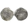 Image 1 : Potosi, Bolivia, cob 8 reales, (1650-1)O, with crowned-.F. countermark on shield.