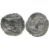 Image 1 : Potosi, Bolivia, cob 8 reales, (165)1O, with crowned-.F. countermark on shield.