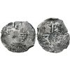 Image 1 : Potosi, Bolivia, cob 4 reales, (1649)O, with crowned-L countermark on cross.