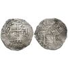 Image 1 : Potosi, Bolivia, cob 8 reales, 1654E, dot-PH-dot at top.