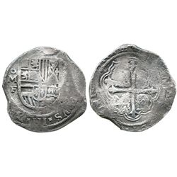 Mexico City, Mexico, cob 8 reales, Philip III, assayer F.