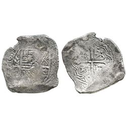 Mexico City, Mexico, cob 8 reales, 1654P.