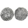 Image 1 : Potosi, Bolivia, cob 8 reales, 1656E, dot-PH-dot at top.