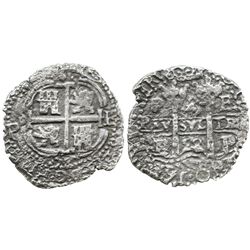 Potosi, Bolivia, cob 4 reales, 1658E.