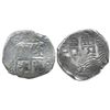 Image 1 : Potosi, Bolivia, cob 8 reales, 1653E, dot-PH-dot at top.