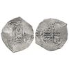 Image 1 : Potosi, Bolivia, cob 8 reales, 1663E, rare.