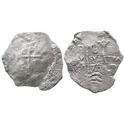 Potosi, Bolivia, cob 8 reales, 1676E.