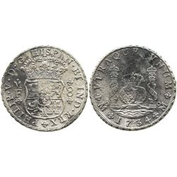 Mexico City, Mexico, pillar 8 reales, Philip V, 1734MF.