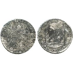 Mexico City, Mexico, pillar 8 reales, Philip V, 1735MF.