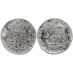 Mexico City, Mexico, pillar 8 reales, Philip V, 1739MF.