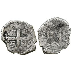 Lima, Peru, cob 8 reales, 1725M, (Louis I), very rare.