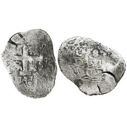 Lima, Peru, cob 8 reales, 1727M.