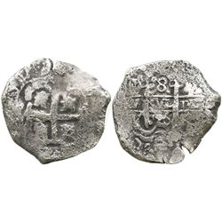 Potosi, Bolivia, cob 8 reales, 1726Y, (Louis I), scarce.