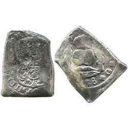 Guatemala, cob 8 reales, (17)38(J).
