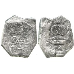 Guatemala, cob 8 reales, 1742J.