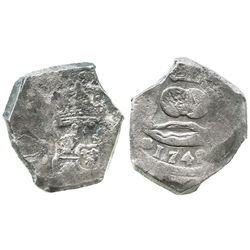 Guatemala, cob 8 reales, 1742(J).