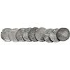 Image 1 : Lot of 9 French 1/2 ecus of Louis XV, various mints and dates (1726-42).