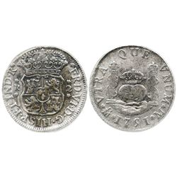 Mexico City, Mexico, pillar 2 reales, Ferdinand VI, 1751M, encapsulated ANACS "El Cazador SELECT."