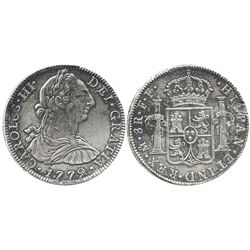 Mexico City, Mexico, bust 8 reales, Charles III, 1779FF.