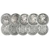 Image 1 : Lot of 5 Mexico City, Mexico, bust 2 reales, Charles III, 1783FF, all choice condition.