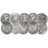 Image 1 : Lot of 5 Mexico City, Mexico, bust 2 reales, Charles III, 1783FF, all choice condition.