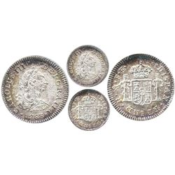 Mexico City, Mexico, bust 1/2 real, Charles III, 1783FF, encapsulated ANACS El Cazador "PRIME SELECT