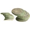 Image 1 : Large, tilted stack of 12 Spanish colonial bust 8R of Charles III with green encrustation all over (