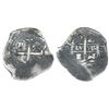 Image 1 : Potosi, Bolivia, cob 2 reales, 1661E, encapsulated NGC genuine, with name of wreck in slab.