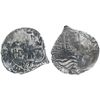 Image 1 : Potosi, Bolivia, cob 2 reales, 1666E, encapsulated NGC genuine, with name of wreck in slab.