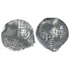 Image 1 : Potosi, Bolivia, cob 2 reales, 1668E, encapsulated NGC genuine, with name of wreck in slab.