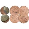 Image 1 : Lot of 3 English East India Co. copper coins of 1808: two XX cash and one X cash with encrustation.