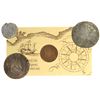 Image 1 : Mixed lot of 4 shipwreck coins, as follows: Yemen dirhem ca. 1370 AD from a Red Sea wreck; Mexico pi
