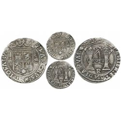 Mexico City, Mexico, 4 reales, Charles-Joanna, "Early Series," assayer R (Latin) at bottom between p