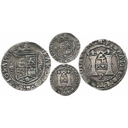 Mexico City, Mexico, 4 reales, Charles-Joanna, "Early Series," assayer R (Latin) at bottom between p