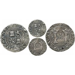 Mexico City, Mexico, 4 reales, Charles-Joanna, "Early Series," assayer P to left, mintmark M to righ