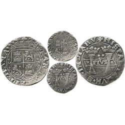 Mexico City, Mexico, 2 reales, Charles-Joanna, "Early Series," assayer P to right, mintmark M to lef