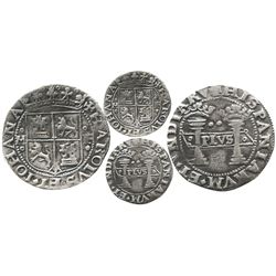 Mexico City, Mexico, 2 reales, Charles-Joanna, "Early Series," assayer F to right, mintmark M to lef