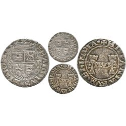 Mexico City, Mexico, 1 real, Charles-Joanna, "Early Series," assayer P to right, mintmark M to left,