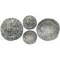 Mexico City, Mexico, 4 reales, Charles-Joanna, "Late Series," assayer A to left, mintmark M to right