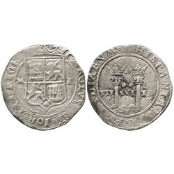 Mexico City, Mexico, 2 reales, Charles-Joanna, "Late Series," assayer L to right, mintmark M to left